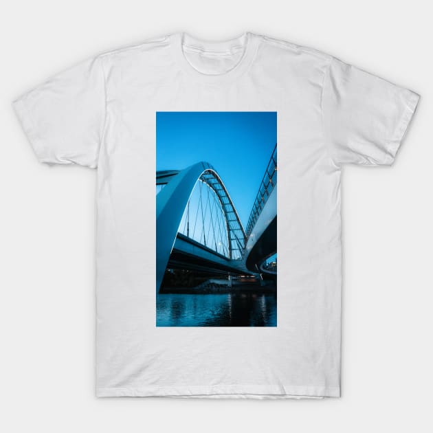 Blue Hour Bridge Edmonton,Alberta T-Shirt by Robtography